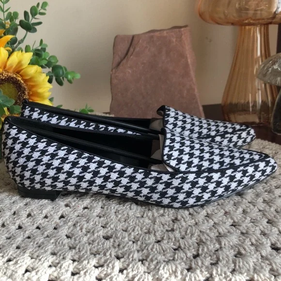 Nine West Abay Houndstooth Pointed Toe Flats - Picture 9 of 14